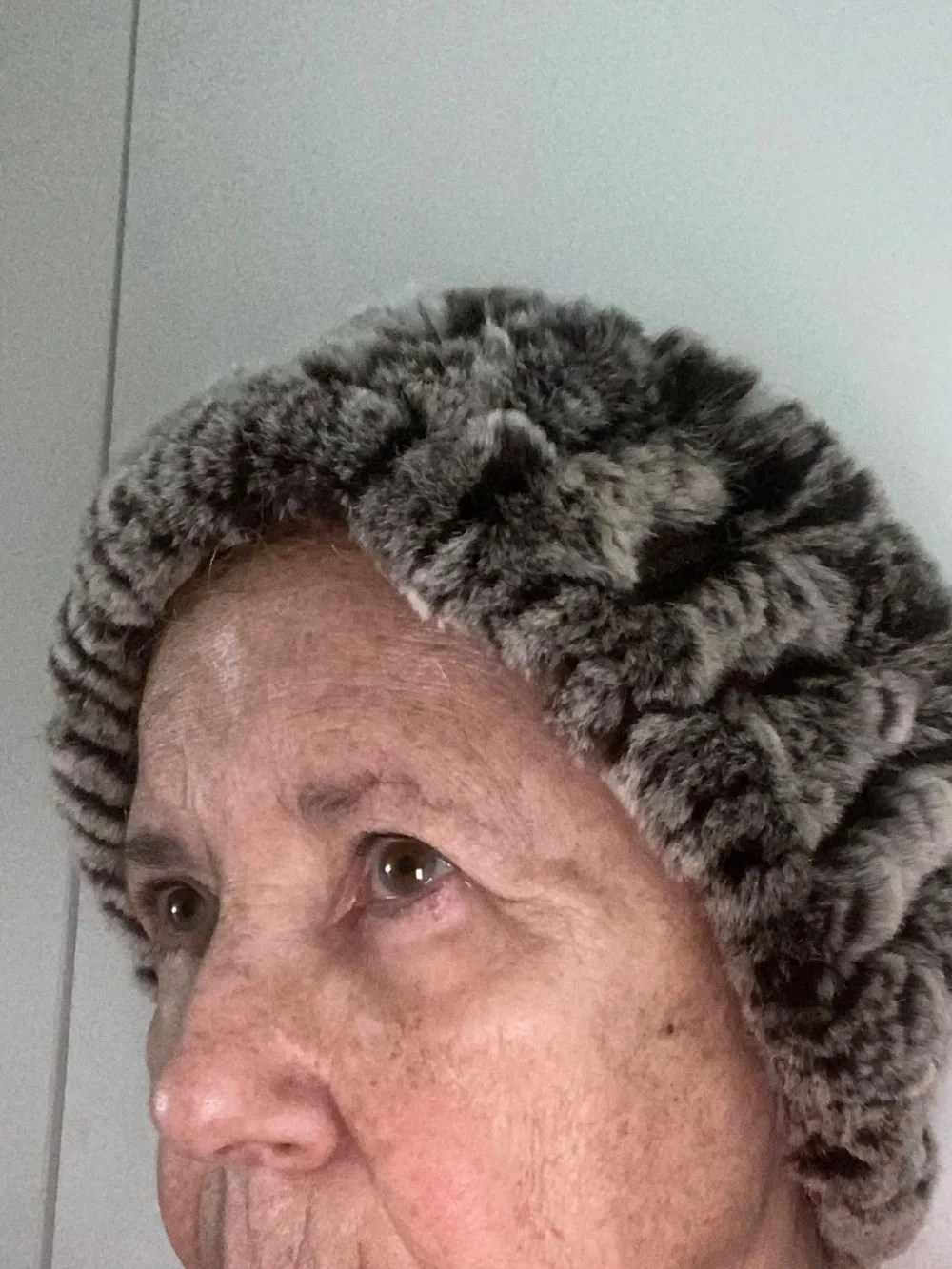 Women's 100% dyed real fur headband